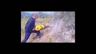 HandHeld Gasoline Jackhammers Inter Combustion Gasoline Rock Drill For Sale rockdrilling [upl. by Einhpets]