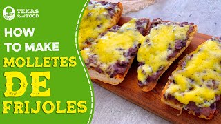 Molletes De Frijoles con Queso Recipe  How to Make Molletes De Frijoles [upl. by Galven]