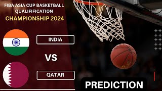 India vs Qatar Live Stream FIBA Asian Cup 2024 Basketball Qualifiers Commentary Score amp Highlights [upl. by Enotna842]