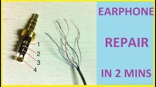 Earphone Lead Repair  Same Audio Jack 2018 [upl. by Cornwall]