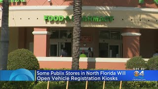 Kiosks Offer Tag Renewals At Some Florida Publix Stores [upl. by Faith436]