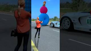 Here comes the decompressed video of a racing car hitting a colorful particle ball Douyin Assistan [upl. by Molli]