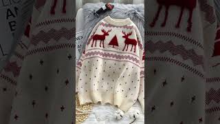 Cute Christmas Reindeer Jumper Sweater ❤️🎅 christmas sweater fashiontrends shorts [upl. by Filippo188]