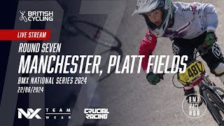 LIVE  BMX National Series 2024  Round 7  Manchester [upl. by Nodroj]