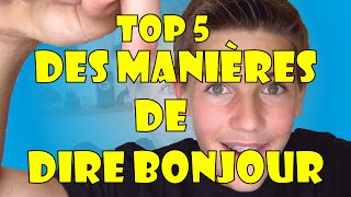 TOP 5 DES MANIERES DE DIRE BONJOUR  PODCAST  ALEXIS [upl. by Blunt412]