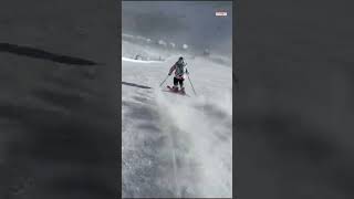 Silviu Oltean 🇷🇴  skiing short turns in Livigno weareskiing atomic [upl. by Irvin]