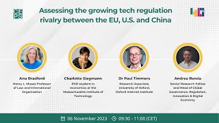 Assessing the growing tech regulation rivalry between the EU US and China [upl. by Arakawa824]