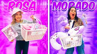 10 COMPRAS ROSAS VS 10 MORADAS ¿Quién Gana  AnaNANA TOYS [upl. by Darlleen664]