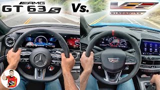 quotCoupequot or Sedan AMG GT63 S vs CT5 Blackwing POV Drive Comparison [upl. by Eseyt37]