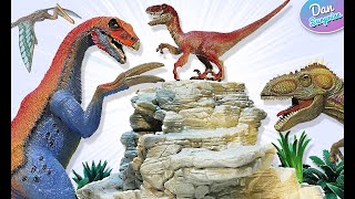 Schleich Dinosaurs Collection  Therizinosaurus TRex Spinosaurus Velociraptor Giganotosaurus [upl. by Keyek]