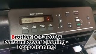 Brother DCPT700W  Power Cleaning or Power Ink Flushing Guide  Tech Tips  Printer Repair [upl. by Boycie151]