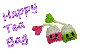 Happy Tea Bag Tutorial by feelinspiffy Rainbow Loom [upl. by Neerual516]