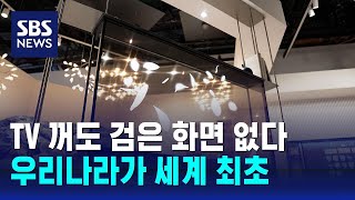 TV 꺼도 검은 화면 없다…CES서 첫선 보인 첨단 가전  SBS [upl. by Einahc]