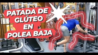 🎯 Patada de GLÚTEO en polea baja 🎯  Técnica Correcta [upl. by Aicatsue432]