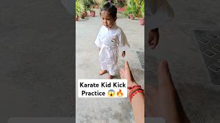 Karate Kid 😱🔥 kickpractice karatekid karatepractice shorts viralshorts [upl. by Nollahs]