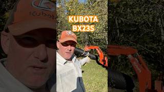 KUBOTA BX23S Installing a Culvert for a trail amp moving lots of dirt diy kubota kubotatractor [upl. by Aitropal718]