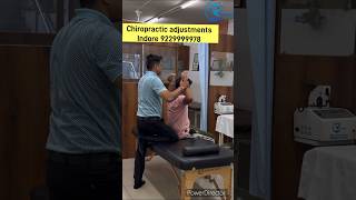 Chiropractic adjustment for upper back amp neckchiropractorinindore chiropractictreatmentupperback [upl. by Dorelia88]