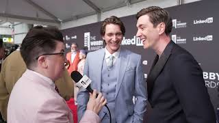 James amp Oliver Phelps on the Red Carpet at the 28th Annual Webby Awards Webbys [upl. by Bertle256]