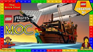 LEGO Pirates Creator 31 Pirate Ship MOC Captain Ironhook NEEDS a ship [upl. by Zelma]