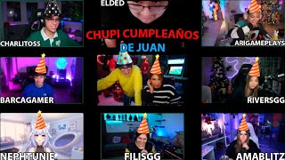 CHUPI CUMPLEAÑOS DE JUANSGUARNIZO FT Ari Amablitz Neph Natalia Charlitos Filis DED RiversGG Y MAS [upl. by Krutz]