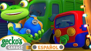 Piajamada con Bebé Camión 😴  🐸 Garaje de Gecko  Carros para niños  Vídeos educativos [upl. by Shelli]