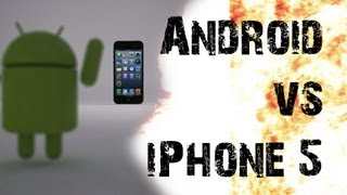 Android vs iPhone 5 Techwars  EPIC BATTLE [upl. by Granese]