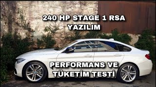 Bmw F36 420D 240 Hp RSA Performans Testi  418iden 420Dye Geçiş [upl. by Patty37]