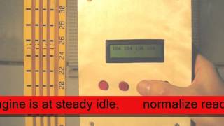 Home made digital manometer operational overview for carb synchronization [upl. by Tterab]