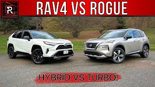 2023 Nissan Rogue Vs 2022 Toyota RAV4 – Which Family SUV Is Better – Redline Comparison [upl. by Sparky]