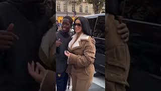 Cardi B meets fans at Paris😍 such a humble soul❤️news [upl. by Nennerb]