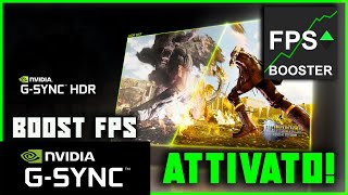 COME ATTIVARE E IMPOSTARE LA COMPATIBILITÀ GSYNC NVIDIA PER BOOSTARE FPS E LE PRESTAZIONI  GUIDA [upl. by Chaddy]