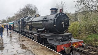 GWR Castle Class quotPendennis Castlequot arrives at Rawtenstall ELR ready for the weekends Western Gala [upl. by Aerdna]