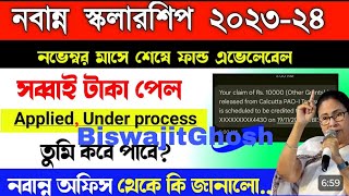 Nabanna scholarship Fund available Tahale Taka kabe Debe [upl. by Hnamik]