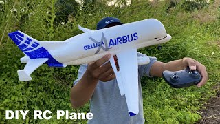 Diy RC Plane Airbus Beluga XL with foam [upl. by Symon]