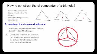 Constructing an Circumscribed Circle of a Triangle [upl. by Pizor853]