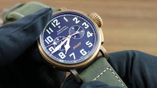 Zenith Pilot Type 20 Chronograph Extra Special Showcase Review [upl. by Schaumberger]