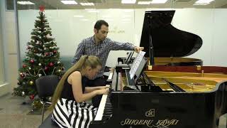 Rachmaninoff Suita no 2 Romance Eva Gevorgyan and Alexander Klyuchko [upl. by Dnar]