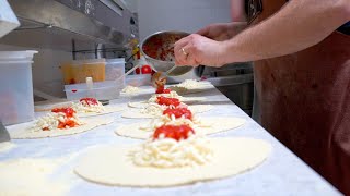 The Mans Incredible “Panzerotti” Journey to spend time with his family Panzerottando  Turi [upl. by Kalk]