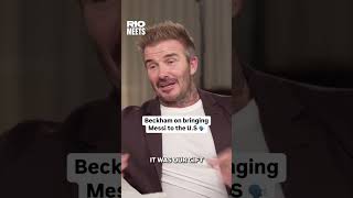 David Beckham on bringing Me essi to the USA [upl. by Nahum161]