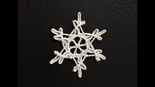 How to Crochet a Snowflake Pattern 645│by ThePatternFamily [upl. by Namlas]