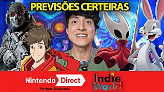 Previsões certeiras e TODOS os possíveis jogos novos na Nintendo Direct PartnersIndies Agosto 2024 [upl. by Lladnar]