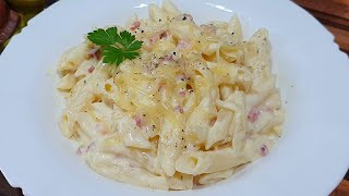 Carbonara cu Smantana si Bacon Gata in doar 10 minute  AdeLinas Kitchen [upl. by Constantine]