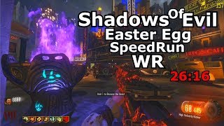 Shadows Of Evil Solo Easter Egg Speedrun World Record 2616 [upl. by Kenn693]