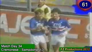 Roberto Mancini  156 goals in Serie A part 25 3161 Sampdoria 19861990 [upl. by Asare]