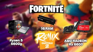 Ryzen 5 5600g  RX 6600  16GB RAM  FORTNITE OG TEMPORADA REMIX  TEST EN MODO RENDIMIENTO 1080P [upl. by Charlena]