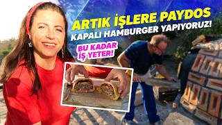 Efsane Kapalı Hamburger Bağımlılık Yapıyor Hem de Köyde Taş Fırında [upl. by Howlend981]