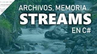 C y los Streams Leer ficheros escribir ficheros memoria Using StreamReader StreamWriter [upl. by Troxell703]