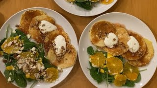 Lemon Ricotta Pancakes Full Kitchen Experience [upl. by Ikciv]