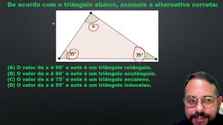 De acordo com o triângulo abaixo assinale a alternativa correta [upl. by Oralie]