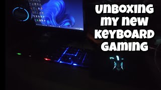 UNBOXING MY NEW KEYBOARD GAMING CMCKG201 DARKFLASH KEYBOARD amp MOUSE [upl. by Volpe]